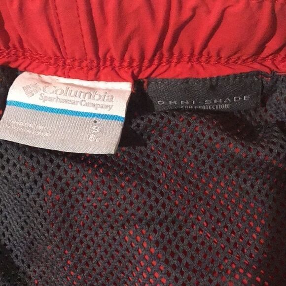 Columbia Men's Omni-Shade Red Swim Shorts Size 8 / L - Picture 9 of 9